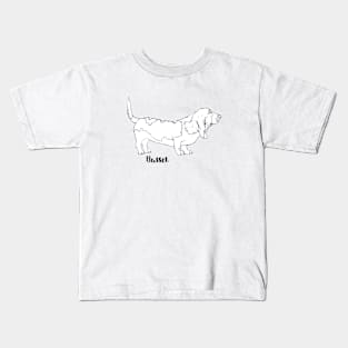 Basset hound Kids T-Shirt